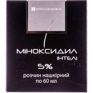 Міноксидил Інтелі р-н нашкір. 5% фл. 60мл
