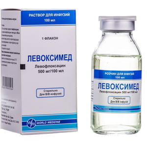 Левоксимед р-н д/інф. 500мг/100мл фл. 100мл №1