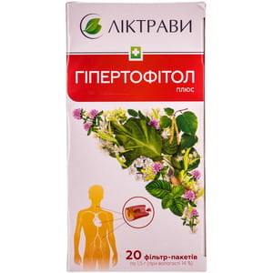 Гипертофитол плюс фиточай в фильтр-пакетах по 1,5 г 20 шт