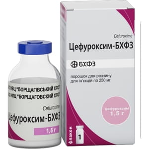 Цефуроксим-БХФЗ пор. д/р-ну д/ін. 1,5 г фл. №1