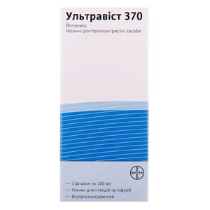 Ультравіст 370 р-н д/ін. та інф. 370мг/мл фл. 100мл №1