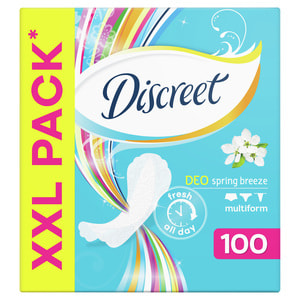 Прокладки щоденні DISCREET (Діскріт) Deo Spring Breeze Multiform (део спрінг бріз мультиформ) гігієнічні жіночі 100 шт