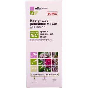 Олія для волосся ELFA PHARM (Ельфа Фарм) Справжня Реп'яхова проти випадіння волосся 100 мл