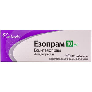 Езопрам табл. в/о 10мг №30