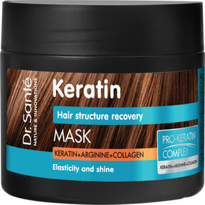 Маска Dr.Sante Keratin (Доктор санте кератин) для тьмяного та ламкого волосся 300 мл
