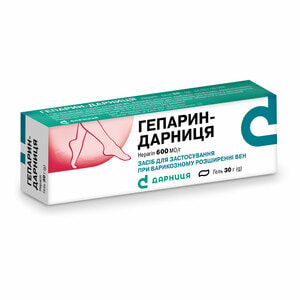 Гепарин-Дарница гель 600 МЕ/г туба 30г