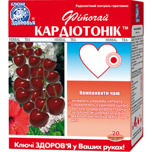 Фиточай Ключи Здоровья Кардиотоник в фильтр-пакетах по 1,5 г 20 шт