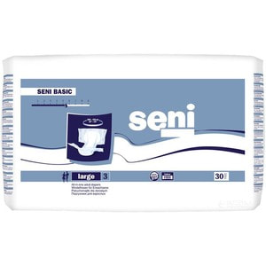 Підгузники для дорослих SENI (Сені) Basic Plus (Базік Лардж Плюс) розмір L/3 30 шт