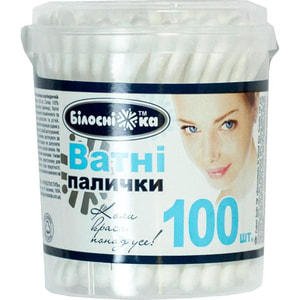 Палички ватні Білосніжка коробка 100 шт