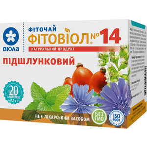 Фиточай Фитовиол №14 Поджелудочный в фильтр-пакетах 1,5 г 20 шт