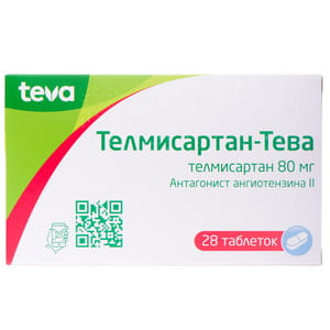 Телмисартан-Тева табл. 80мг №28