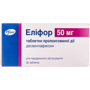 Еліфор табл. пролонг. дії 50мг №28