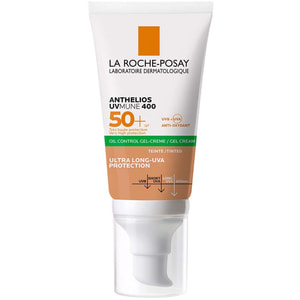 Гель-крем для обличчя La Roche-Posay (Ля Рош-Позе) Антеліос UVA 400 Oil Control сонцезахисний матуючий SPF 50+ з тонуючим ефектом 50 мл