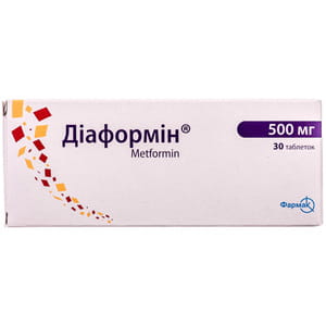 Діаформін табл. 500мг №30