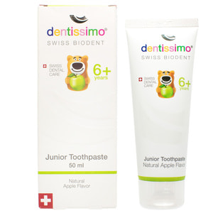 Зубная паста DENTISSIMO (Дентиссимо) детская Junior With Apple Aroma для детей c 6 лет со вкусом яблока 50 мл
