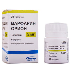 Варфарин Оріон табл. 5мг №30