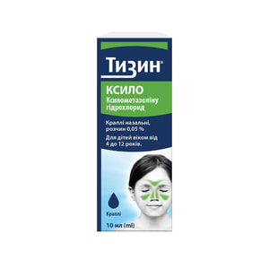 Тизин Ксило капли назал. 0.05% фл. 10мл №1