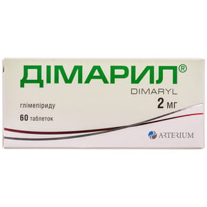 Димарил табл. 2мг №60