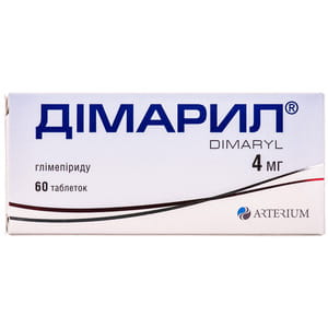 Димарил табл. 4мг №60