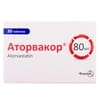 Аторвакор табл. п/плен. обол. 80мг №30