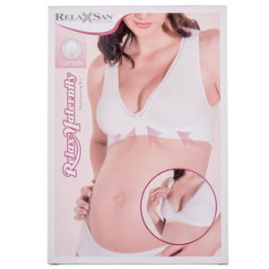 Майка для годування RELAXSAN (Релаксан) жіноча SMART NURSIING BRA S біла