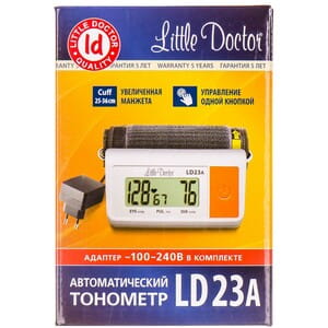 Вимірювач (тонометр) артеріального тиску цифровий LITTLE DOCTOR (Літл Доктор) модель LD-23A автоматичний з адаптером