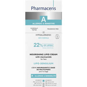 Крем для лица PHARMACERIS (Фармацерис) А Lipo-Sensilium (Липо-сенсилиум) мультилипидный питательный для чувствительной склонной к аллергии кожи 50 мл