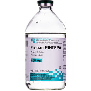 Рінгера р-н д/інф. пляшка 400мл