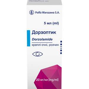 Дорзоптик крап. очні р-н 20мг/мл фл. 5мл