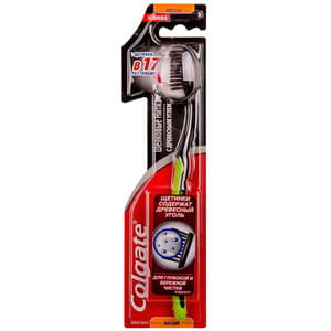 Зубная щетка COLGATE (Колгейт) Шелковые нити с древесным углем мягкая 1 шт