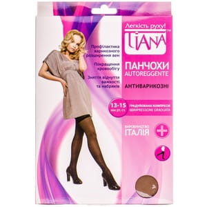 Панчохи антиварикозні TIANA 835 (Тіана) 13-15 мм рт ст 70 den розмір 3 бежеві БПДВ