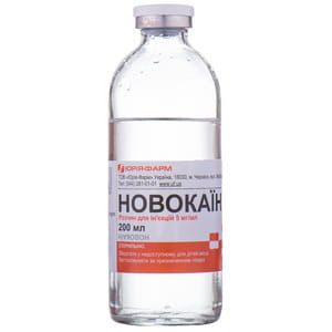 Новокаїн р-н д/ін. 5мг/мл пляшка 200мл