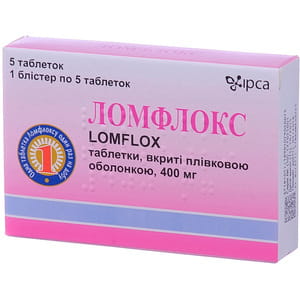 Ломфлокс табл. в/о 400мг №20
