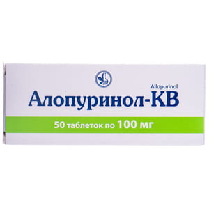 Алопуринол-КВ табл. 100мг №50