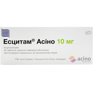 Есцитам Асіно табл. в/о 10мг №30