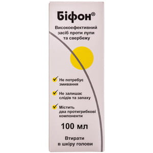 Лосьйон для волосся та шкіри голови Біфон проти лупи та свербежу флакон 100 мл