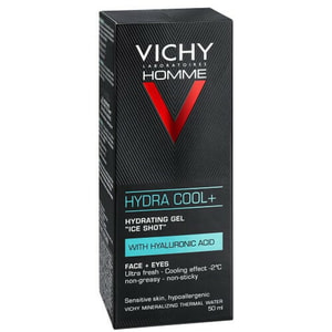 Гель для лица и контура глаз VICHY (Виши) Гидра Кул+ увлажняющий с охлаждающим эффектом для мужчин 50 мл