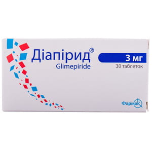 Диапирид табл. 3мг №30