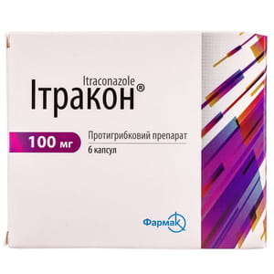 Ітракон капс. 100 мг №6