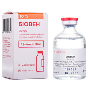 Біовен р-н д/інф. 10% фл. 50мл