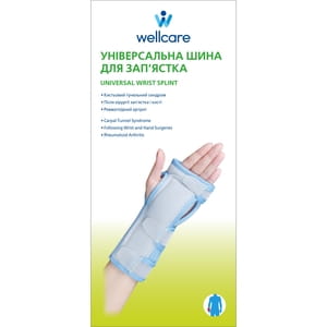 Бандаж шина для зап'ястка WellCare (ВеллКеа) модель 42026 універсальний розмір L/XL