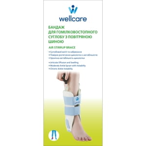 Бандаж для гомілковостопного суглобу WellCare (ВеллКеа) модель 62025 з повітряною шиною універсальний