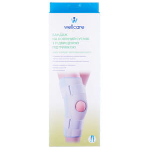 Бандаж на коленный сустав WellCare (ВеллКеа) модель 52018 с повышенной поддержкой размер S