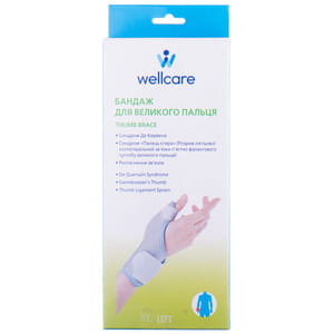 Бандаж для большого пальца руки WellCare (ВеллКеа) модель 42005 XL/L размер XL левый