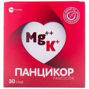 Панцикор порошок комплекс природного калію та магнію в саше по 3 г 30 шт