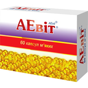 АЕвіт (вітаміни А+Е) капс. м'які №60
