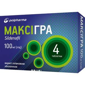 Максігра табл. в/о 100мг №4
