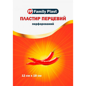 Пластир Family Plast (Фемели Пласт) перцевий розмір 12 см х 18 см 1 шт