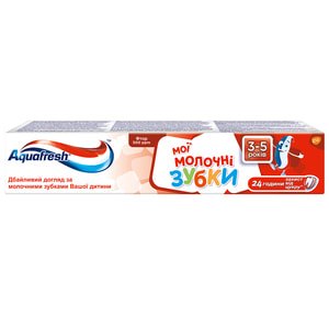 Зубна паста AQUAFRESH (Аквафреш) дитяча Мої молочні зубки 3-5 років 50 мл