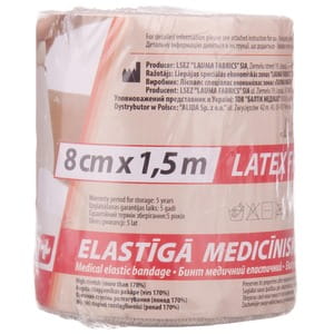 Бинт еластичний медичний LAUMA (Лаума) модель 2 Latex Free високого ступеня розтяжності розмір 1,5м х 8см